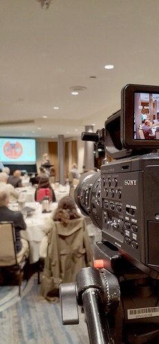 Video Camera Covering a Corporate Event - Film Production Victoria by Lumera Productions Inc. 