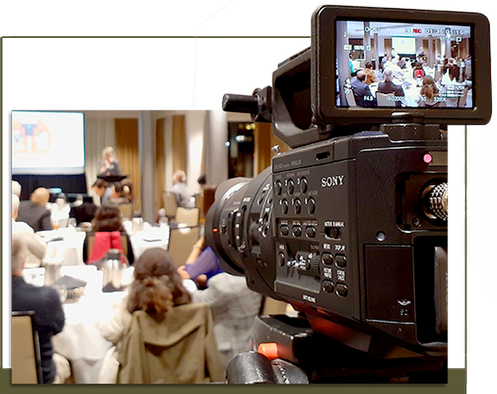 Camera Recording a Corporate Event - Video Production Abbotsford by Lumera Productions Inc.